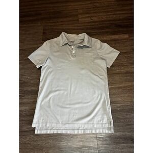 Cherokee Solid Grey Collar Shirt Front Pocket Youth Large